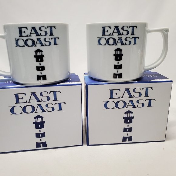 2 Pc Set-Rosanna Vacation Getaway East Coast Mugs - Picture 2 of 5